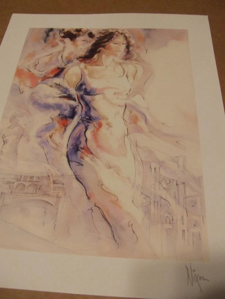 Peter Nixon Artist Signed Print: "Memories of Florence I"