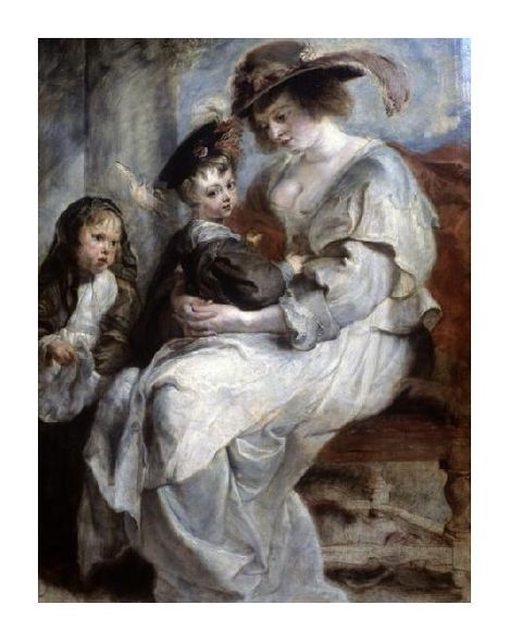 Peter Paul Rubens Fine Art Open Edition Gicl&eacute;e:"Helena Fourment and Children"