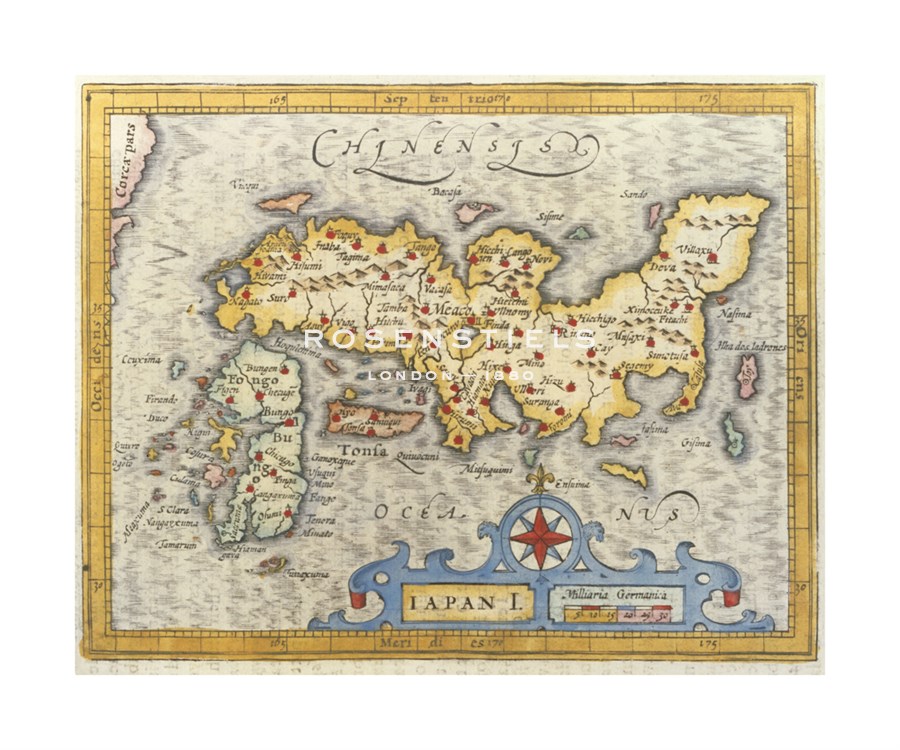 Petrus Bertius Hand Numbered Limited Edition Print on Paper :"Japan, 1616"
