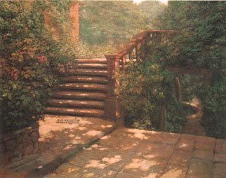 Philip Craig Hand Signed and Numbered Limited Edition Print "Steps at Hestercombe"