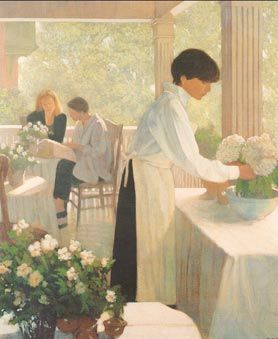 Philip Craig Hand Signed and Numbered Limited Edition Print "Verandah Cafe"