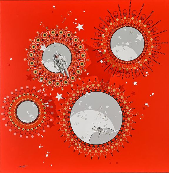 Philippe Bertho Hand-Signed Limited Edition Canvas:"Into the Stars"