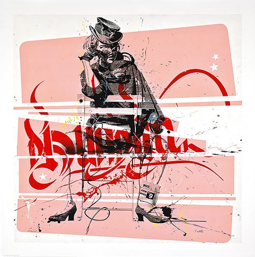 Philippe Bertho Hand-signed Limited Edition Canvas:"Julie Glucose"