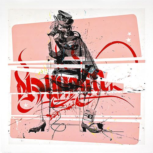Philippe Bertho Hand-signed Limited Edition Canvas:"Julie Glucose"