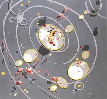 Philippe Bertho Handsigned & Numbered Limited Edition Serigraph on Gesso Board: "Tango in a Box"