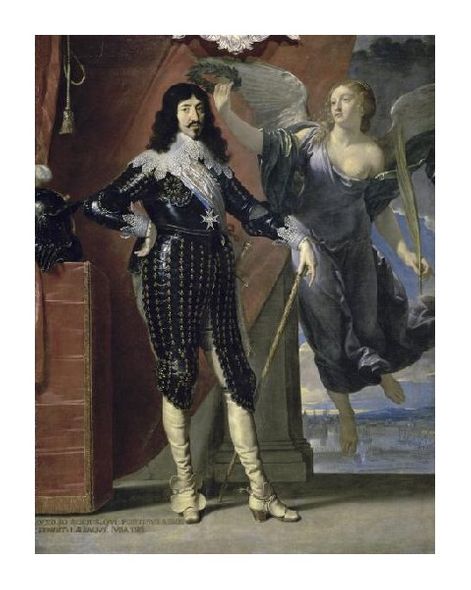 Philippe De Champaigne Fine Art Open Edition Giclée:"Louis Xiii Crowned By Victory"