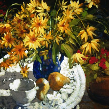 Phillip Craig Handsigned and Numbered Limited Edition Giclee on Paper: "Two Pears"