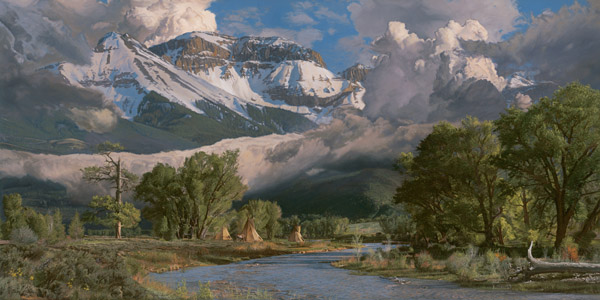 Phillip Philbeck Artist Hand Signed Limited Edition Giclee on Paper and Canvas:"In the San Juan Mountains"