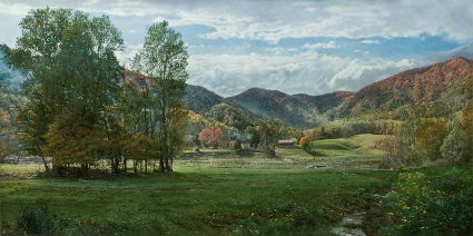 Phillip Philbeck Handsigned and Numbered Limited Edition Canvas Giclee:"English Farm"