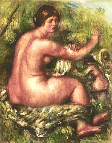 Pierre Auguste Renoir Estate Etching:"Femme Essuyant"