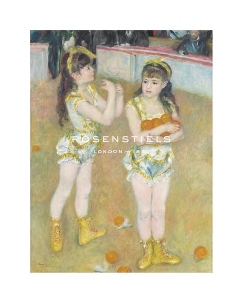 Pierre Auguste Renoir Hand Numbered Limited Edition Print on Paper :"Acrobats at the Cirque Fernando (Francisca and Angelina Wartenberg), 1879"