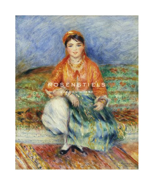 Pierre Auguste Renoir Hand Numbered Limited Edition Print on Paper :"Algerian Girl"