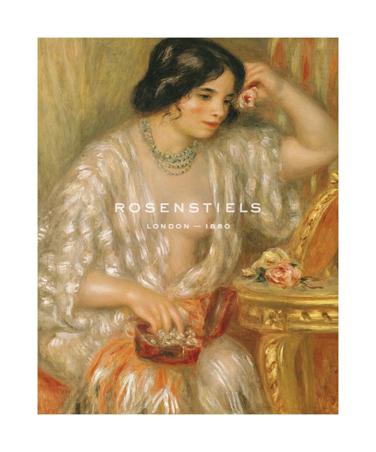 Pierre Auguste Renoir Hand Numbered Limited Edition Print on Paper :"Gabrielle with Jewellery"