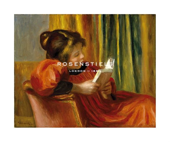 Pierre Auguste Renoir Hand Numbered Limited Edition Print on Paper :"Girl Reading, 1890"