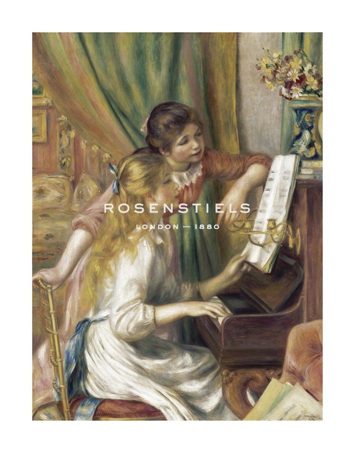 Pierre Auguste Renoir Hand Numbered Limited Edition Print on Paper :"Girls at the Piano, 1892"