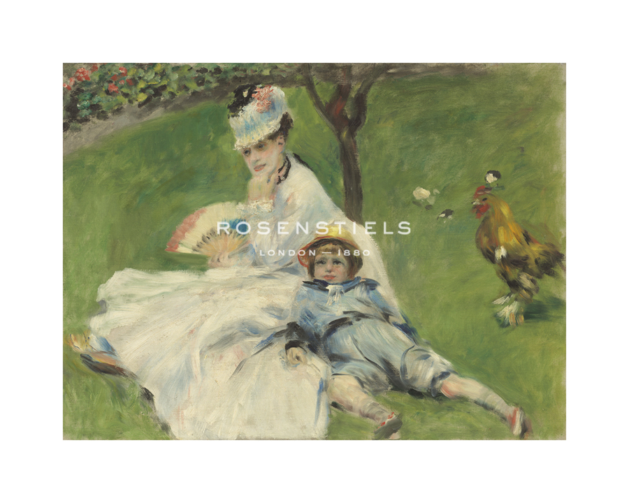 Pierre Auguste Renoir Hand Numbered Limited Edition Print on Paper :"Madame Monet and her Son"