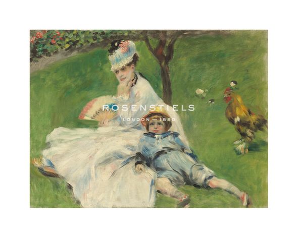 Pierre Auguste Renoir Hand Numbered Limited Edition Print on Paper :"Madame Monet and her Son"