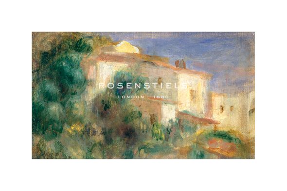 Pierre Auguste Renoir Hand Numbered Limited Edition Print on Paper :"Maison de la Poste, Cagnes"