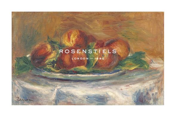 Pierre Auguste Renoir Hand Numbered Limited Edition Print on Paper :"Peaches on a Plate"