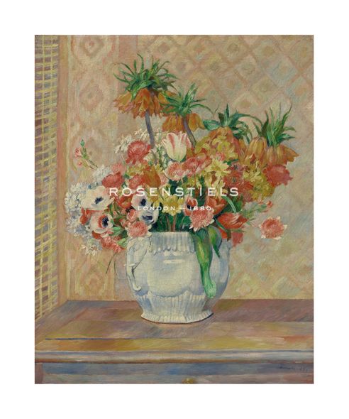 Pierre Auguste Renoir Hand Numbered Limited Edition Print on Paper :"Still Life Flowers"