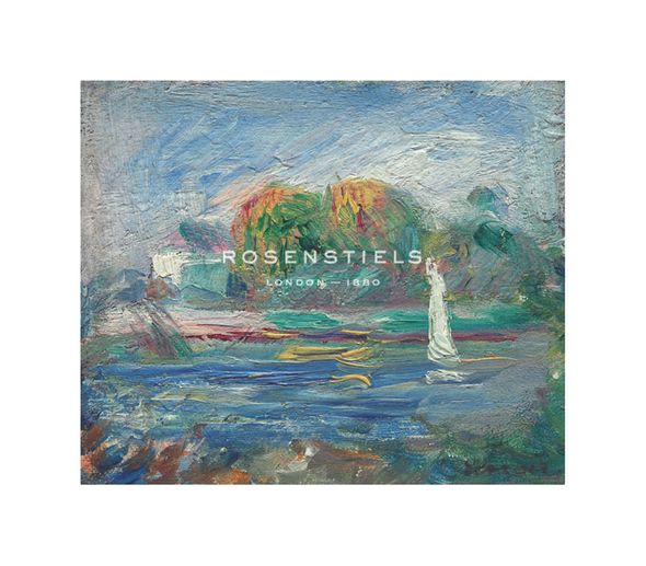 Pierre Auguste Renoir Hand Numbered Limited Edition Print on Paper :"The Blue River"