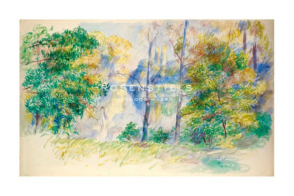 Pierre Auguste Renoir Hand Numbered Limited Edition Print on Paper :"View of a Park"