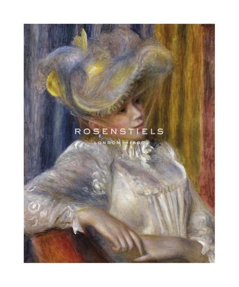 Pierre Auguste Renoir Hand Numbered Limited Edition Print on Paper :"Woman with a Hat"