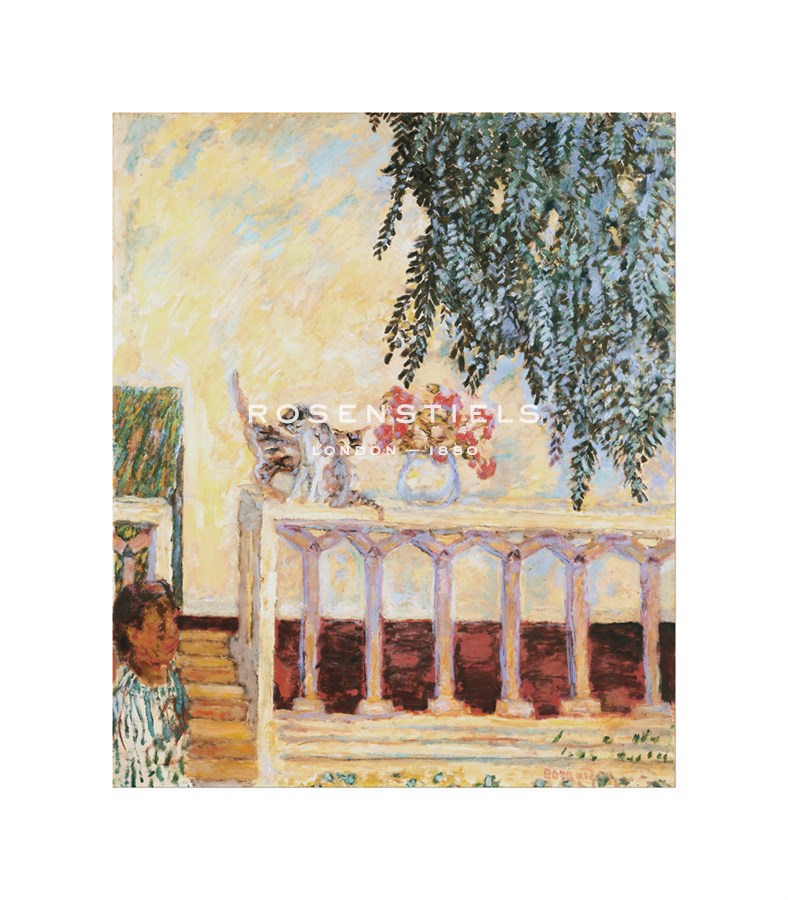 Pierre Bonnard Hand Numbered Limited Edition Print on Paper :"Cats on the Railing"
