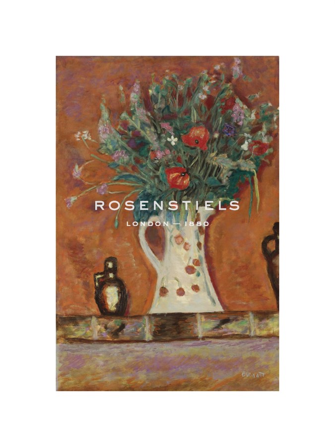 Pierre Bonnard Hand Numbered Limited Edition Print on Paper :"Flowers on a Mantlepiece"