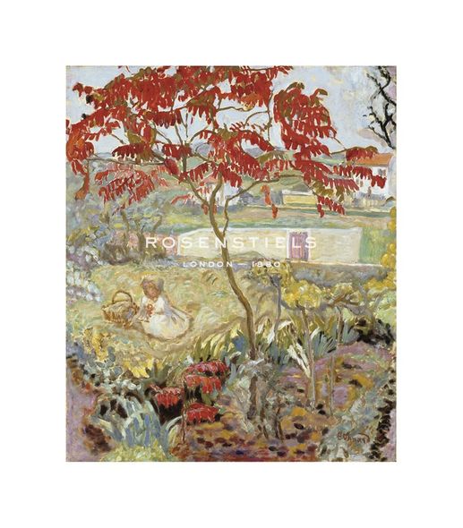 Pierre Bonnard Hand Numbered Limited Edition Print on Paper :"Garden with Red Tree"