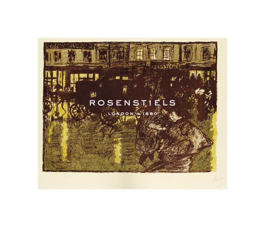 Pierre Bonnard Hand Numbered Limited Edition Print on Paper :"Street at Evening in the Rain"