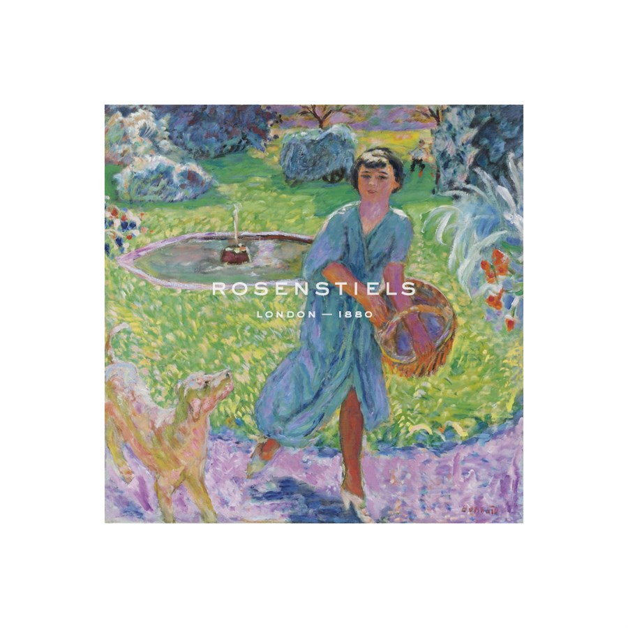 Pierre Bonnard Hand Numbered Limited Edition Print on Paper :"Young Girl Playing with her Dog"