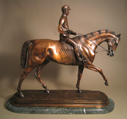Pierre-Jules Mene Handcrafted Solid Bronze Sculpture:"The Derby Winner" Pierre-Jules Mene Handcrafted Solid Bronze Sculpture:"The Derby Winner"