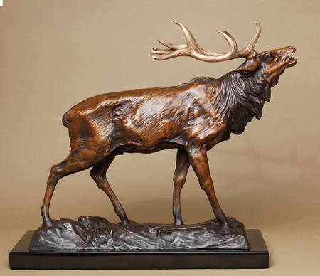 Pierre-Jules Mene Handcrafted Solid Bronze Sculpture:"The Stag"
