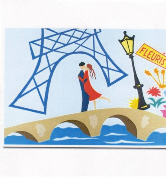 Pierre Matisse Limited Edition Serigraph Print: "Paris Rendezvous"