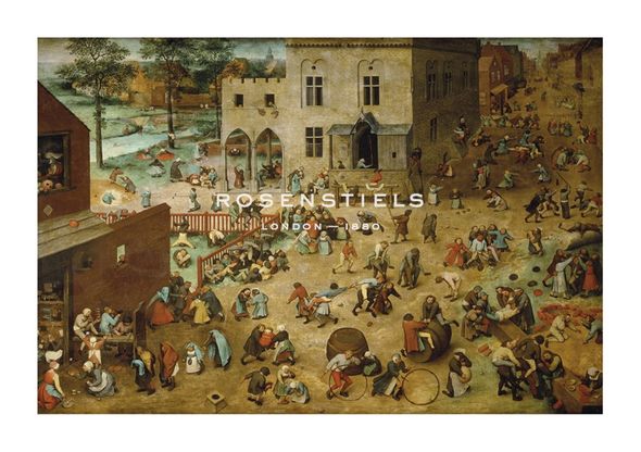 Pieter Bruegel the Elder Hand Numbered Limited Edition Print on Paper :"Children's Games"