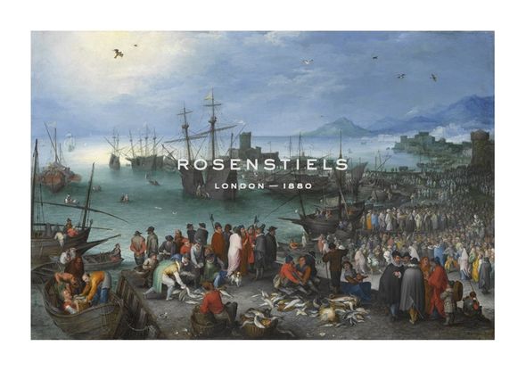 Pieter Bruegel the Elder Hand Numbered Limited Edition Print on Paper :"Harbour Scene with St. Paul's Departure from Caesarea"