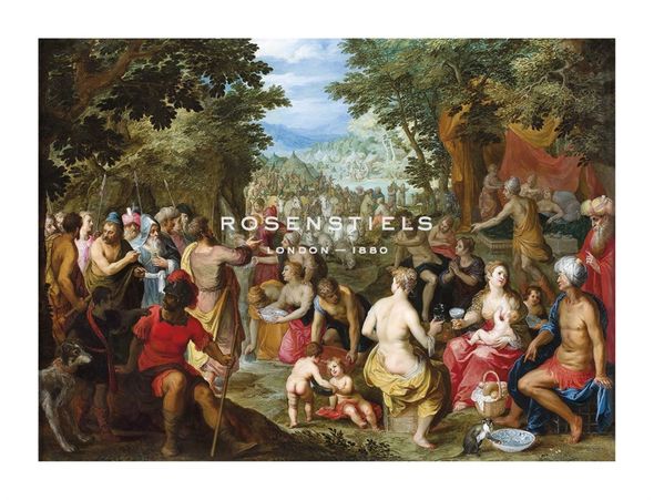 Pieter Bruegel the Elder Hand Numbered Limited Edition Print on Paper :"Moses Striking the Rock"