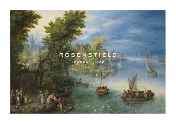 Pieter Bruegel the Elder Hand Numbered Limited Edition Print on Paper :"River Landscape"