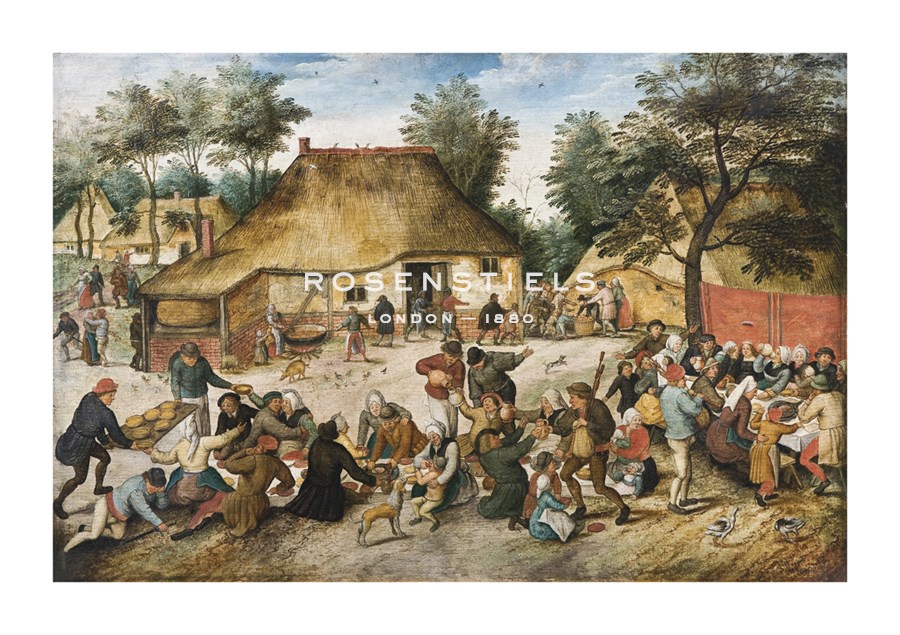 Pieter Brueghel the Younger Hand Numbered Limited Edition Print on Paper :"The Peasant Wedding"