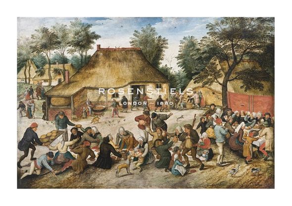 Pieter Brueghel the Younger Hand Numbered Limited Edition Print on Paper :"The Peasant Wedding"