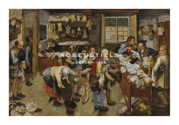 Pieter Brueghel the Younger Hand Numbered Limited Edition Print on Paper :"The Village Lawyer's Office"