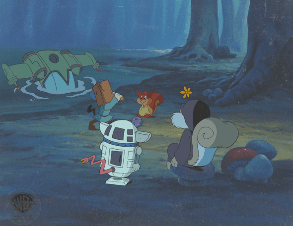 Pinky and the Brain Original Production Cel on Original Background: "Star Warners"