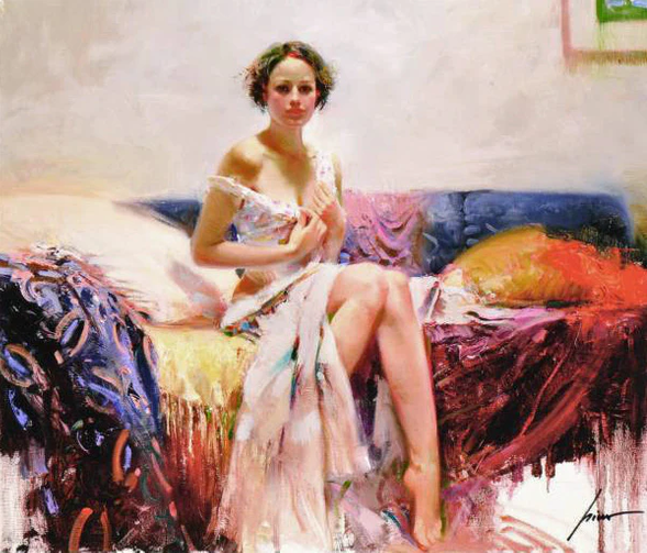 Pino Daeni Artist Signed Limited Edition Giclée on Canvas: "Sweet Sensation"