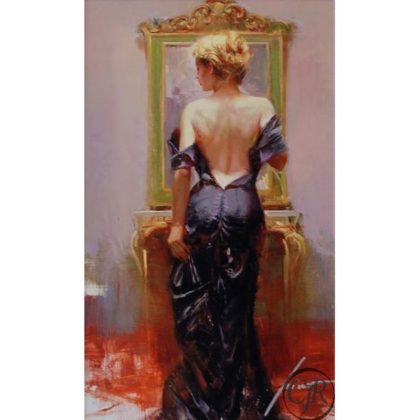 Pino Daeni Limited Edition Giclee on Canvas:"Evening Elegance"