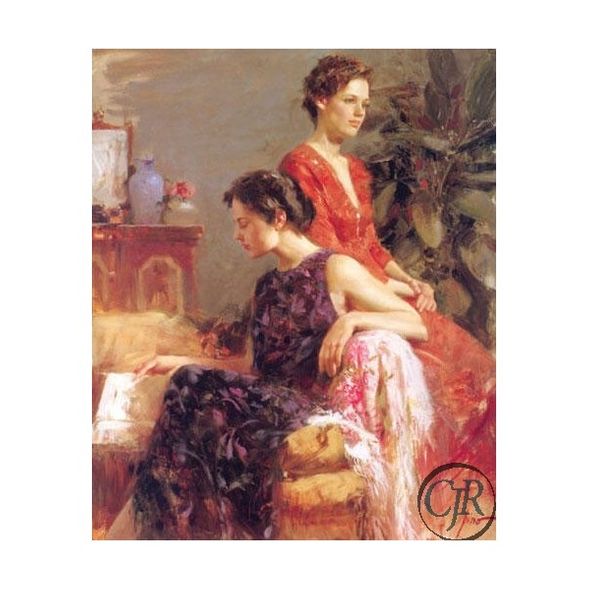 Pino Daeni Limited Edition Giclee on Canvas:"Lazy Afternoon"