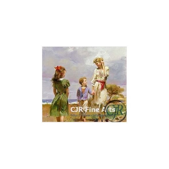 Pino Daeni Limited Edition Giclee on Canvas:"Seaside Retreat"