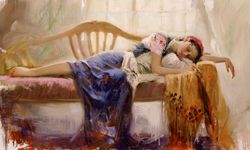 Pino Handsigned and Numbered Limited Edition Giclee on Canvas:"At Rest"