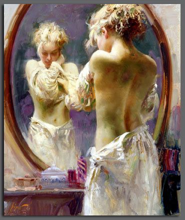 Pino Handsigned and Numbered Limited Edition Giclee on Canvas:"Contemplationt"