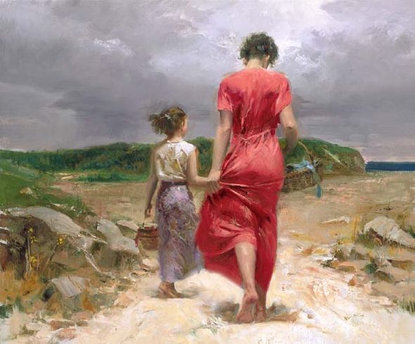 Pino Handsigned and Numbered Limited Edition Giclee on Paper: "Homeward Bound -Paper"